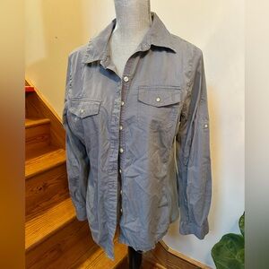 Converse Men's Blue Lightweight Shirt Jacket